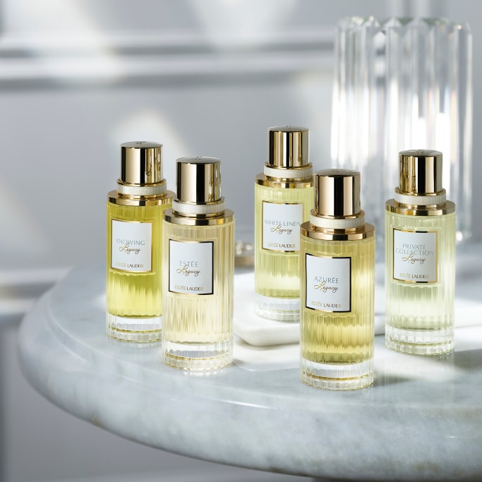 a lifestyle image of the Legacy luxury fragrance collection